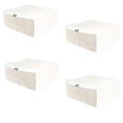 Kit 4 Organizador de Gavetas Guarda Roupa Multiuso Branco