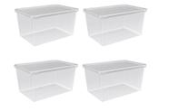 Kit 4 Organizador De Geladeira Acrílico 4,5 Litros Uz