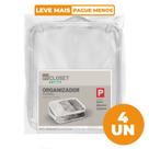 Kit 4 Organizador Flexível PVC Tamanho Pequeno My Closet Ordene