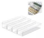 Kit 4 Organizador Gaveta Quarto Cozinha Modular Multiuso