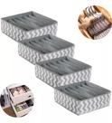 Kit 4 Organizador Gaveta Roupa Colmeia Sutia Rasteirinha