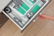 Kit 4 Organizador Gavetas Divisor Porta Talheres Cozinha