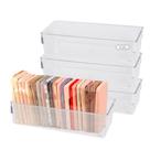 KIt 4 Organizador Geladeira/armário/cozinha Acrílico 23x8x5
