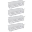 Kit 4 Organizadores de Geladeira Porta Ovos 12un 28x10x7,5cm Restaurantes Lancherias UZ Kit 4 Organizadores de Geladeira Porta Ovos 12un 28x10x7,5cm Restaurantes Lancherias UZ
