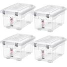 Kit 4 Organizadores Decorativa Multiuso 4,3L Transparente