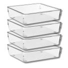 Kit 4 Organizadores Gaveta Modular 4 Porta Talheres Multiuso Kit 4 Organizadores Gaveta Modular 4 Porta Talheres Multiuso
