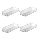 Kit 4 Organizadores Multiuso Gaveta Utensilios Cabelo Maquiagem