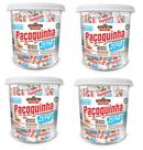 Kit 4 paçoca rolha zero açúcar pote 32 un5 576g pacoca paçoquinha