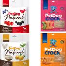 Kit 4 Pacotes De Biscoitos Crock e Natural Petdog para Cães
