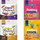 Kit 4 Pacotes De Biscoitos Crock e Natural Petdog para Cães