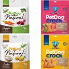 Kit 4 Pacotes De Biscoitos Crock e Natural Petdog para Cães