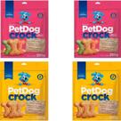 Kit 4 Pacotes De Biscoitos Crock Petdog para Cães