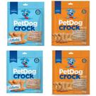 Kit 4 Pacotes De Biscoitos Crock Petdog para Cães
