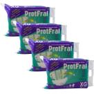Kit 4 pacotes de fraldas descartáveis adulto protfral Kit 4 pacotes de fraldas descartáveis adulto protfral