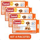 Kit 4 Pacotes Tapete Higiênico Para Cachorro Sanol Dog 80x60cm Kit 4 Pacotes Tapete Higiênico Para Cachorro Sanol Dog 80x60cm