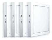 Kit 4 Painéis Plafon 18w Sobrepor 22x22cm Luz Branca Kit 4 Painéis Plafon 18w Sobrepor 22x22cm Luz Branca