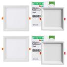 Kit 4 Painel De Led Quadrado Embutir Recuado 12w Bivolt Taschibra 6500k Frio Kit 4 Painel De Led Quadrado Embutir Recuado 12w Bivolt Taschibra 6500k Frio