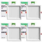 Kit 4 Painel de Led Quadrado Embutir Recuado 6W Bivolt Taschibra