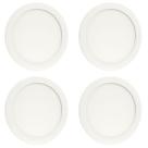 Kit 4 Painel LED 18W Embutir Redondo 3000K Bivolt - Economia, durabilidade e conforto