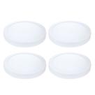 Kit 4 Painel Plafon LED Sobrepor Red Amarela 3000K 24W 29cm