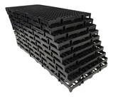 Kit 4 Palete Estrado Plástico Preto 25x50cm Plástico Modular