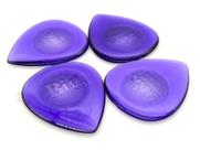 Kit 4 Palheta guitarra Big Stubby 2 mm Dunlop 475R 2.0 roxa