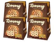 kit 4 Panettone Tommy Gotas de Chocolate Presente Natal 400g