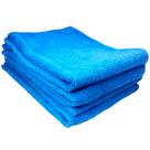 Kit 4 Pano De Microfibra 40x40cm Azul Evox