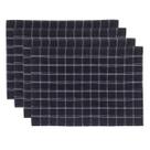 Kit 4 Pano de Prato Copa Xadrez Jolitex Atoalhado Premium 45x65cm
