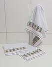 Kit 4 Panos de Copa Jacquard 50x70 Atoalhado Alta absorção