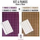 Kit 4 Panos de Prato Copa Chef Teka Premium Atoalhado 100% Algodão 45x70cm