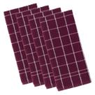Kit 4 panos de prato teka chef premium atoalhado 100% algodão 45 x 70cm