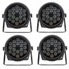 Kit 4 par led outdoor slim sog 18x18w rgbwa+uv - fy1876
