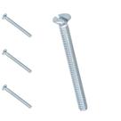 Kit 4 Parafuso Caixinha De Luz Aço 75mm Caixa De Tomada Energia 9/64X3 Reparo Instalação Fixação