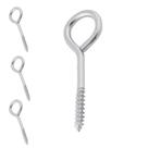 Kit 4 Parafuso Gancho Pitão 3,4X60 Para Bucha 6mm Aço Parede Tela Rede Proteção Vasos Quadros Varal