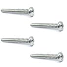 Kit 4 Parafuso INOX 4,2mm X 38mm neck plate guitarra baixo
