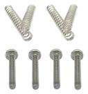 KIT 4 parafusos humbucker INOX + 4 molas INOX MXP 3X30