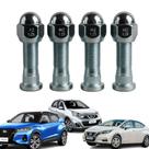 Kit 4 parafusos traseiro e porcas Nissan March Versa Kicks