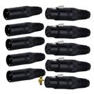 Kit 4 Pares Conector Canon Macho de Linha X Femea de Linha XLR HJH