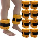 Kit 4 Pares de Caneleiras de Hidroginástica Em EVA Peso 3 à 4kg DF4032-LR Laranja Dafoca Sports