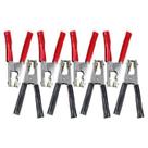 Kit 4 Pares De Garra Jacaré 600Ah Para Chupeta Ponte Bateria - Stroke Power