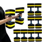 Kit 4 Pares de Halteres Para Hidroginástica Em EVA DF1107-PT G Preto e Amarelo Dafoca Sports