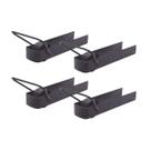 Kit 4 Pares de Trinco Correr Porteira Com Rodinha 350x70mm Kit 4 Pares de Trinco Correr Porteira Com Rodinha 350x70mm