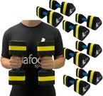 Kit 4 Pares Halteres Hidroginástica em EVA 2 à 3kg DF1105-M Preto/Amarelo Dafoca Sports Kit 4 Pares Halteres Hidroginástica em EVA 2 à 3kg DF1105-M Preto/Amarelo Dafoca Sports