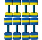 Kit 4 Pares Halteres Hidroginástica em EVA P 1-2kg e M 2-3kg Azul/Amarelo Dafoca Sports Kit 4 Pares Halteres Hidroginástica em EVA P 1-2kg e M 2-3kg Azul/Amarelo Dafoca Sports
