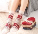 Kit 4 Pares Meia de Lã Feminina Inverno Quentinha 24a40cm - Cores Sortidas