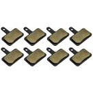 Kit 4 Pares Pastilhas de Freio a Disco Compatíveis Shimano MTB Bicicleta Alta Durabilidade Sem Mola