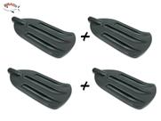Kit 4 Pás de Remo Curva Para Barco, Caiaque, Canoa, Lancha