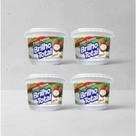Kit 4 Pasta de Coco Brilho Total 500g Limpeza Pesada e Brilho Imediato