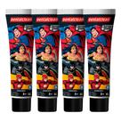 Kit 4 Pasta de Dente Infantil Gel com Flúor 50g Heróis DC Liga da Justiça Creme Dental Dentalclean Kit 4 Pasta de Dente Infantil Gel com Flúor 50g Heróis DC Liga da Justiça Creme Dental Dentalclean